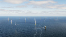 The Race Bank windfarm was commissioned last year and is capable of generating 573MW of renewable energy